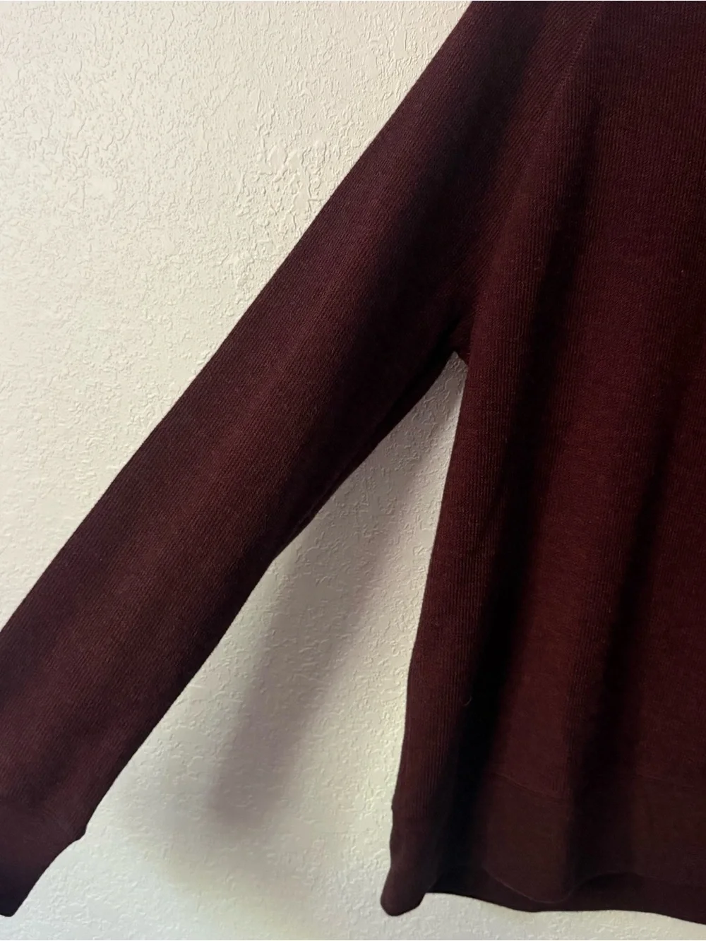 Banana Republic Men's Maroon Crewneck Sweater Cotton Blend